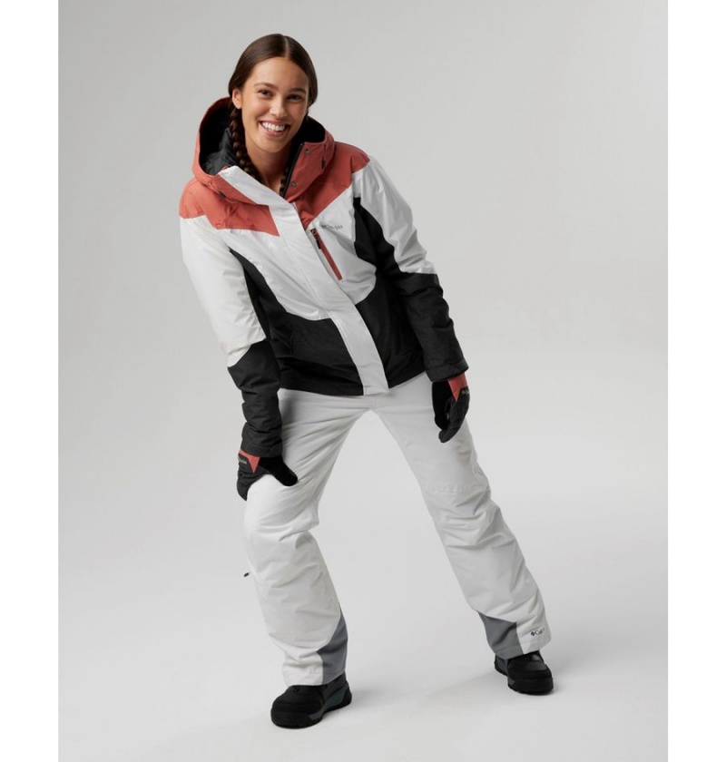 White Women's Columbia Bugaboo Omni Heat Insulated Ski Pants | WNCZS-8539