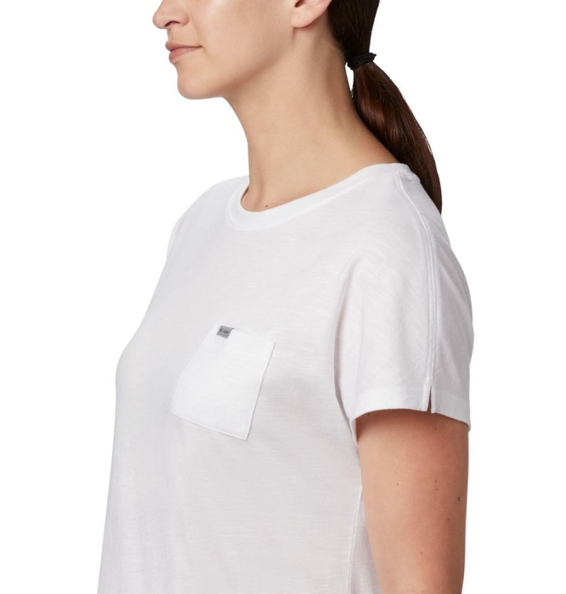 White Women's Columbia Cades Cape T-Shirt | ZVTXD-9836