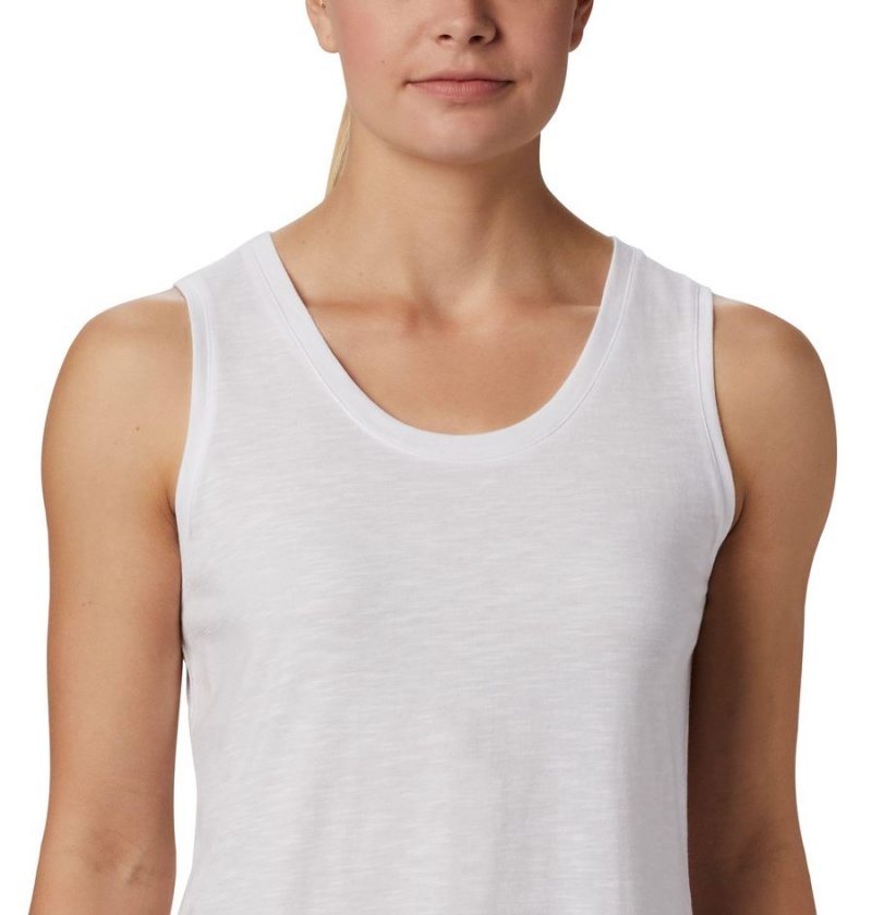 White Women's Columbia Cades Cape Tank Top | RSTHB-0872