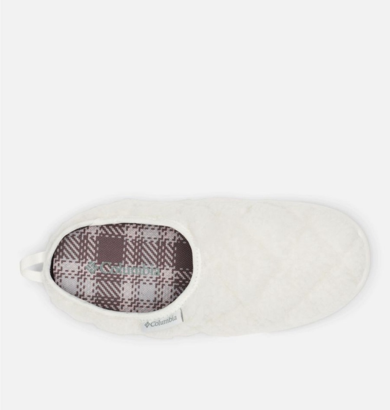 White Women's Columbia Cozy Cabin Omni Heat Lazy Bend Camper Slippers | BXNVJ-6318