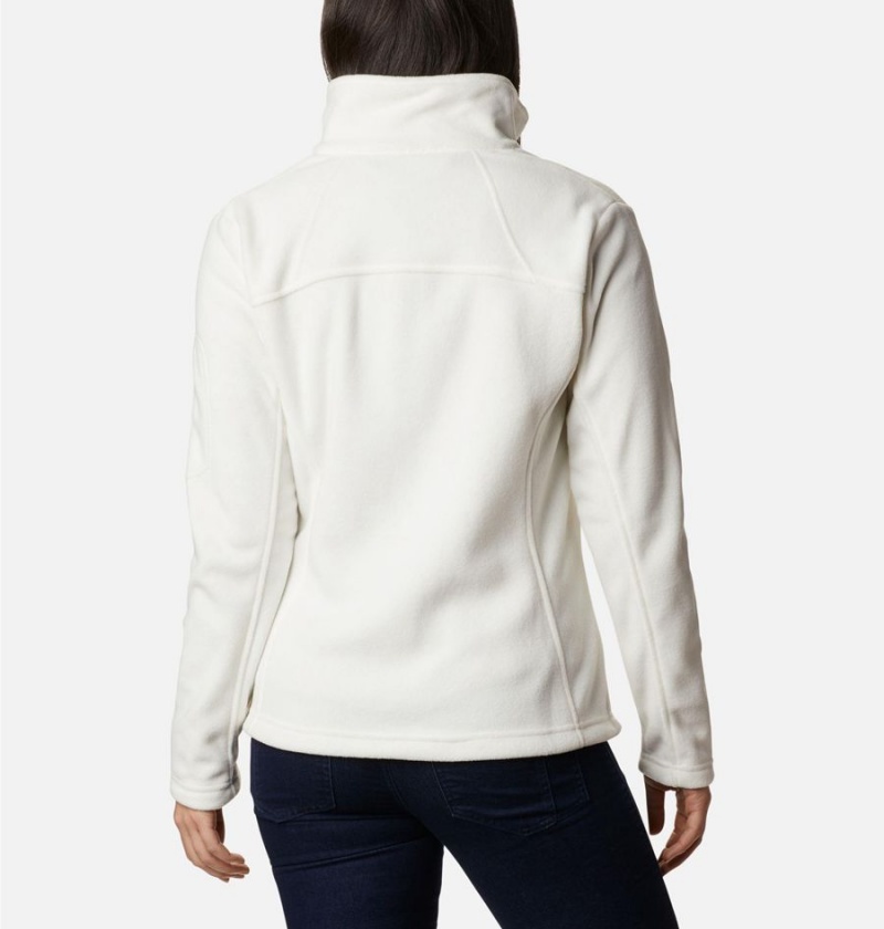 White Women's Columbia Fast Trek II Fleece Jacket | GHDUS-2536