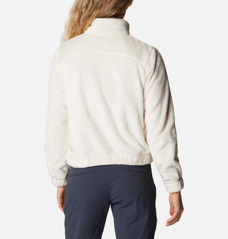 White Women's Columbia Fireside Full Zip Fleece Jacket | CIOBP-9573