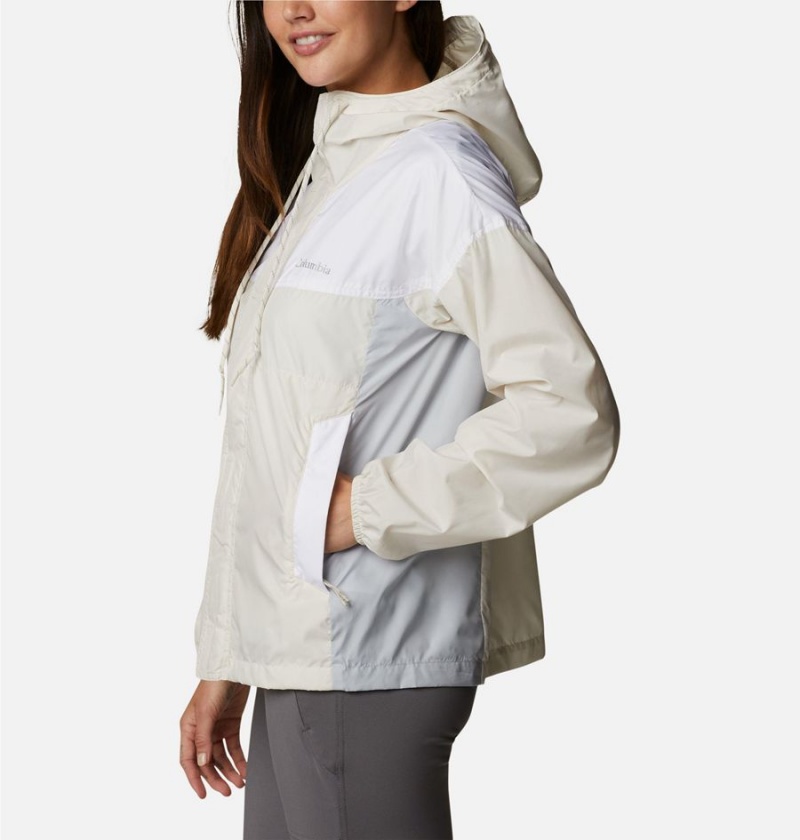 White Women's Columbia Flash Challenger Windbreaker | TJONA-6105