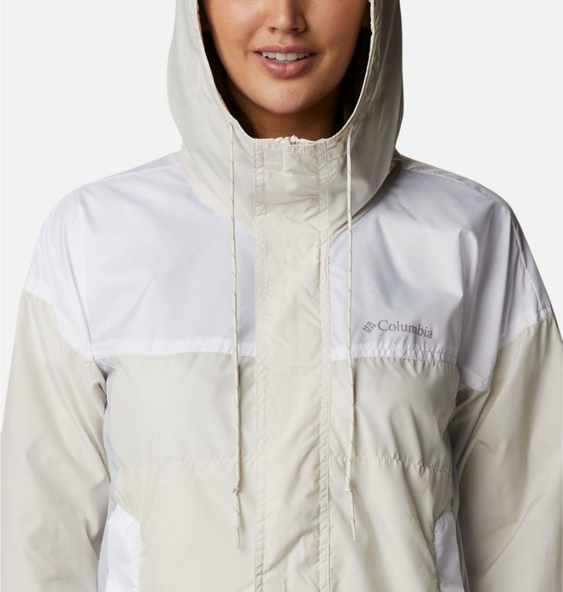 White Women's Columbia Flash Challenger Windbreaker | TJONA-6105