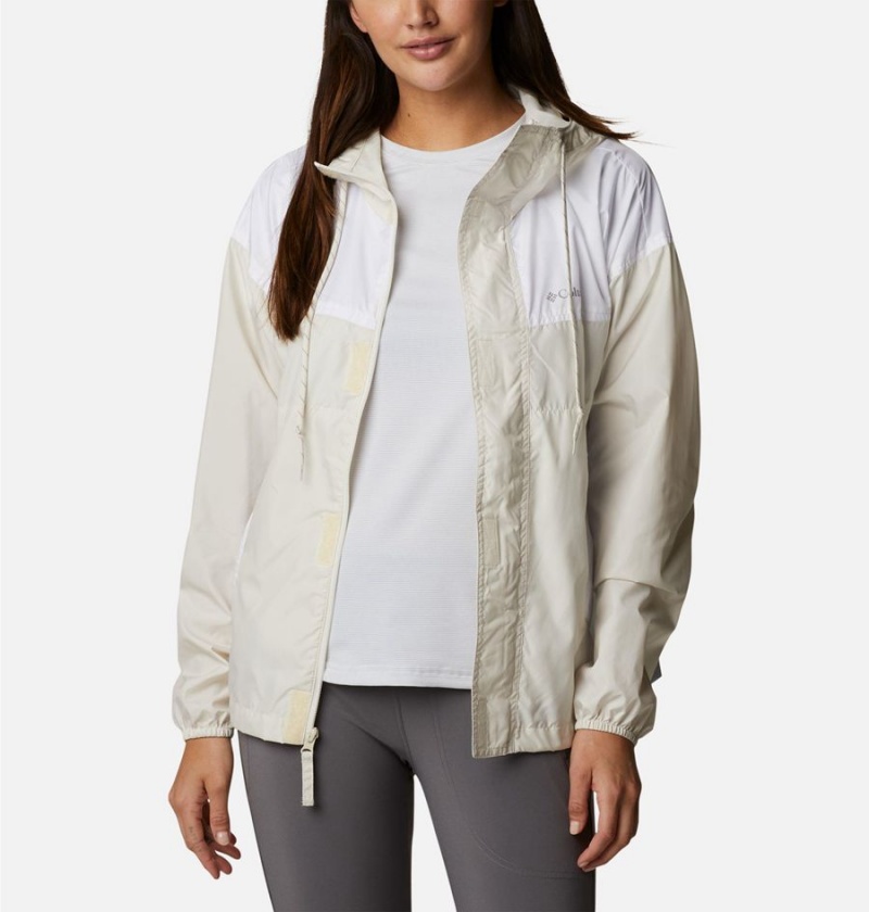 White Women's Columbia Flash Challenger Windbreaker | TJONA-6105