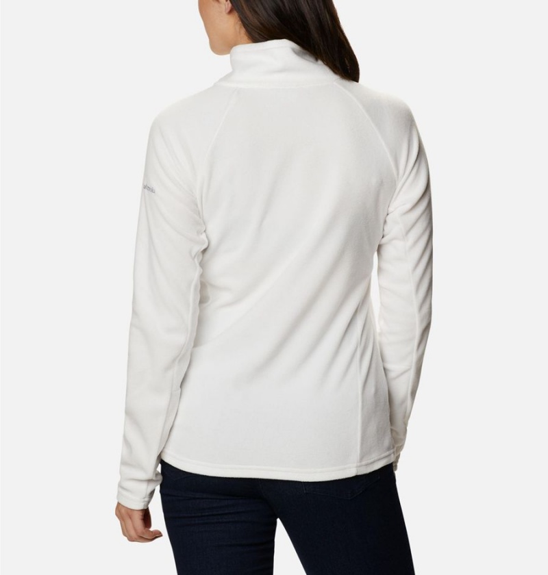 White Women's Columbia Glacial IV Half Zip Fleece Pullover | EWINC-2746