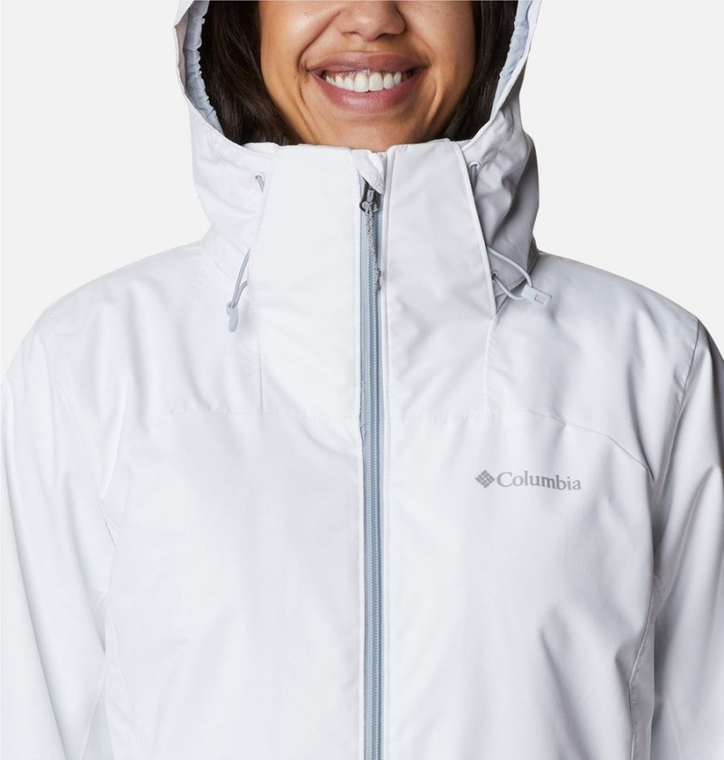 White Women's Columbia Gulfport Interchange 3 In 1 Jackets | KCMBQ-7460