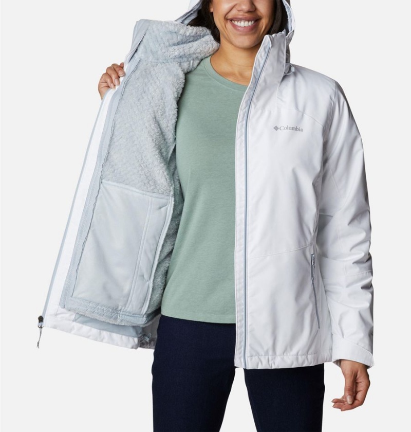 White Women's Columbia Gulfport Interchange 3 In 1 Jackets | KCMBQ-7460