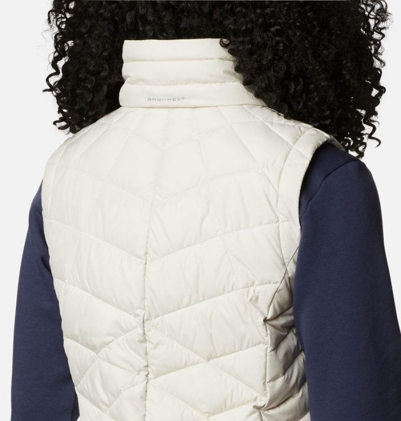 White Women's Columbia Heavenly Long Vest | HXQVU-5296