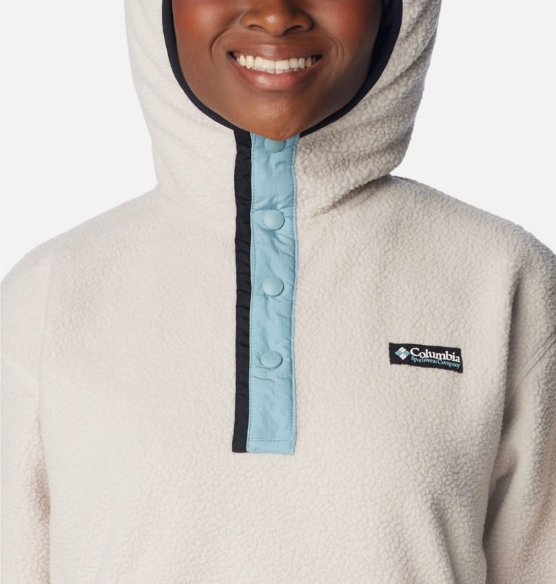 White Women's Columbia Helvetia Hoodie Pullover | RLZKT-6350