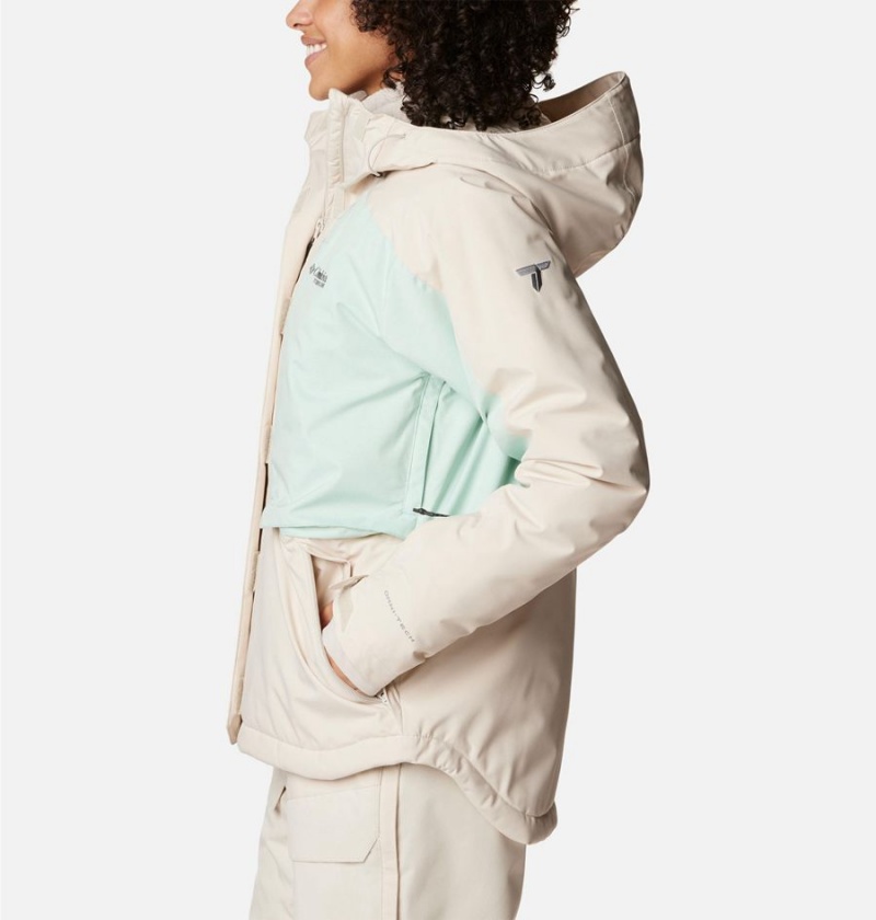 White Women's Columbia Highland Summit Ski Jacket | QICHF-3684