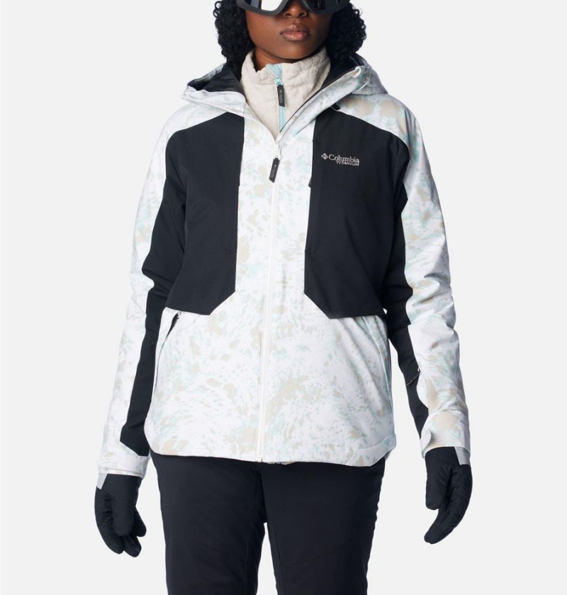 White Women\'s Columbia Highland Summit Ski Jacket | WBXDU-7516