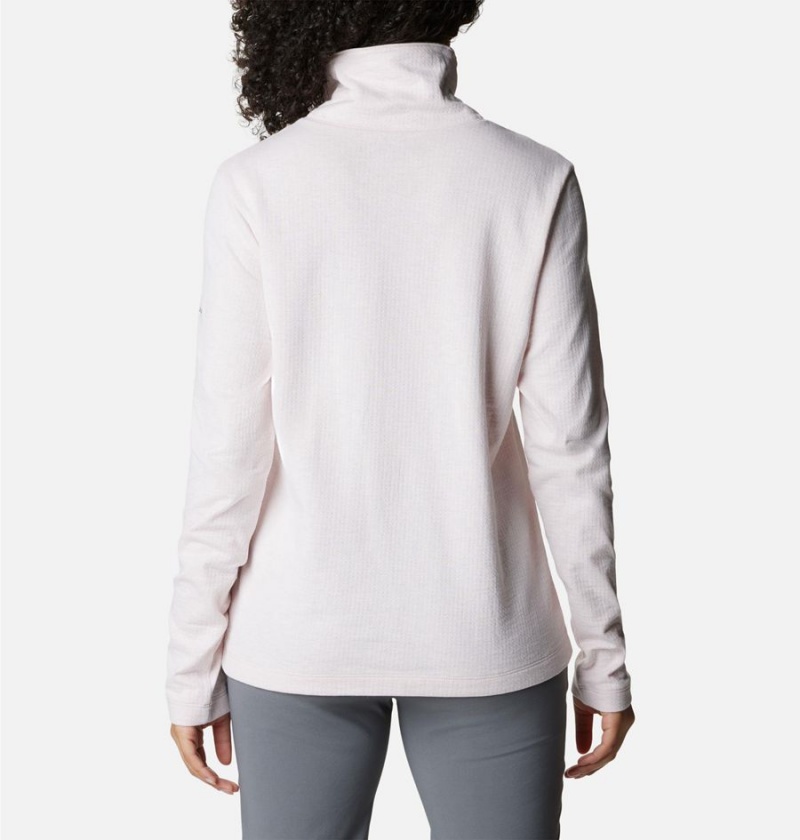 White Women's Columbia Holly Hideaway Funnel Neck Long Sleeve Pullover | MSYVC-0147