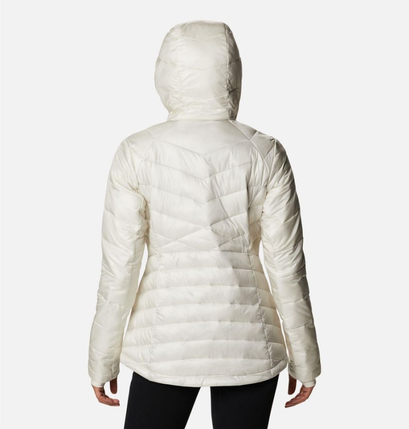 White Women's Columbia Joy Peak Insulated Hooded Puffer Jacket | DLSCH-5861