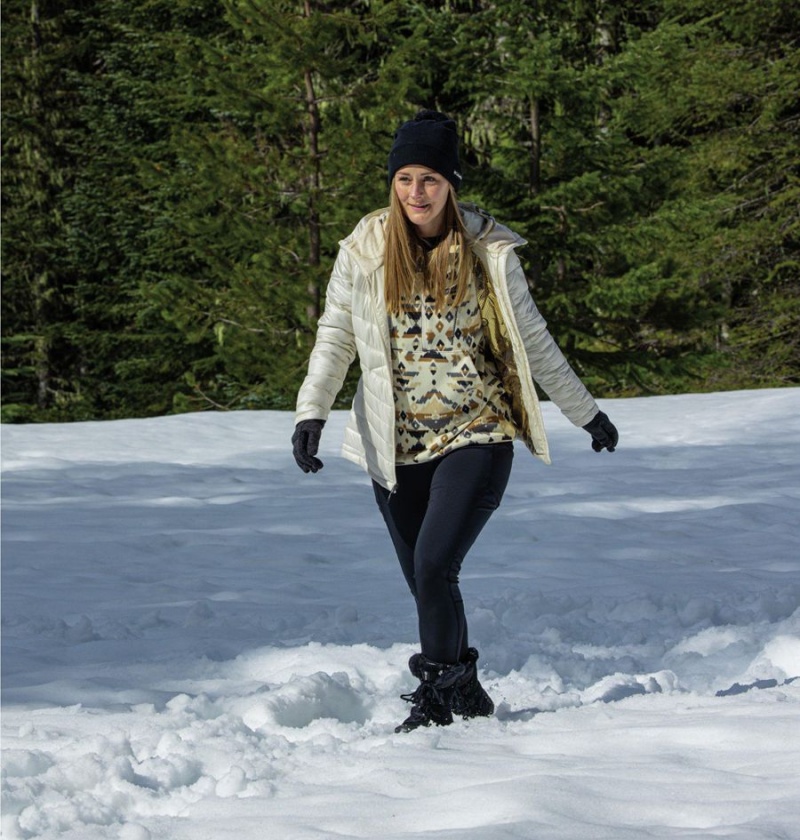 White Women's Columbia Joy Peak Insulated Hooded Puffer Jacket | DLSCH-5861