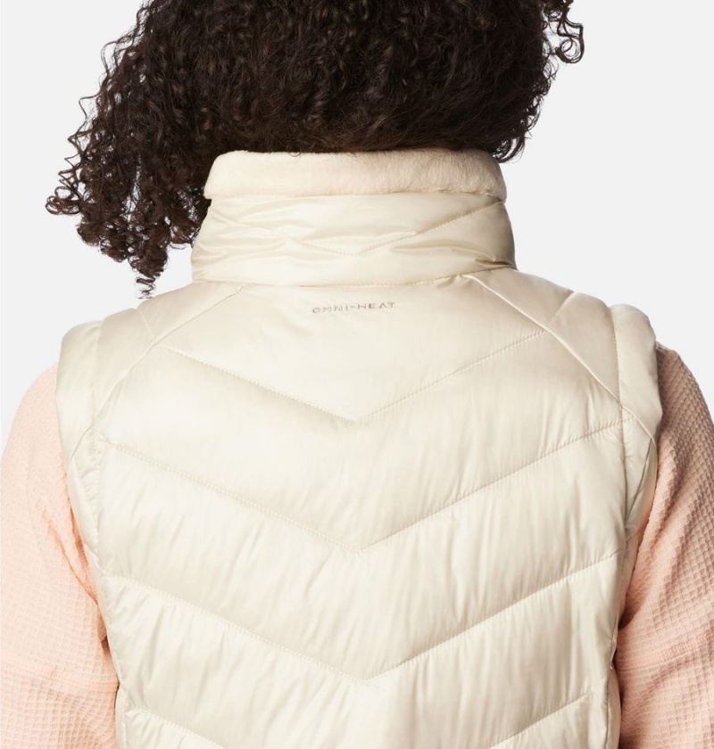 White Women's Columbia Joy Peak Long Vest | RVLCX-5068