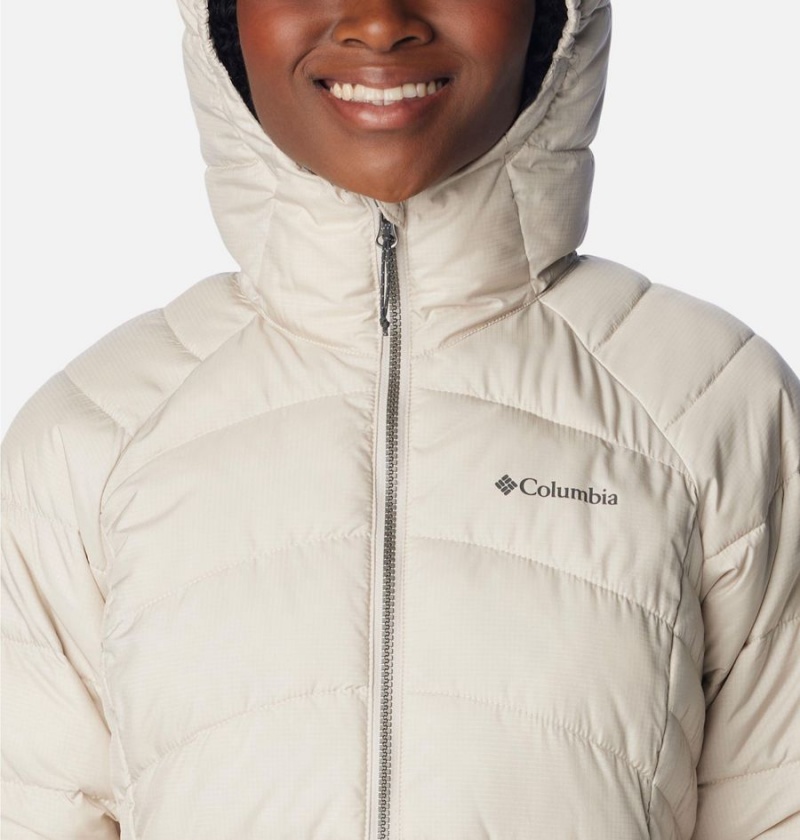 White Women's Columbia Karis Gale Long Puffer Jacket | ZFUSV-7028