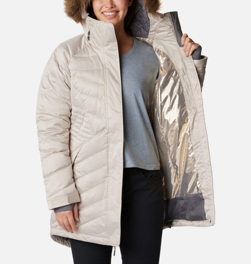 White Women's Columbia Lay D III Mid Puffer Jacket | ABCRZ-6721