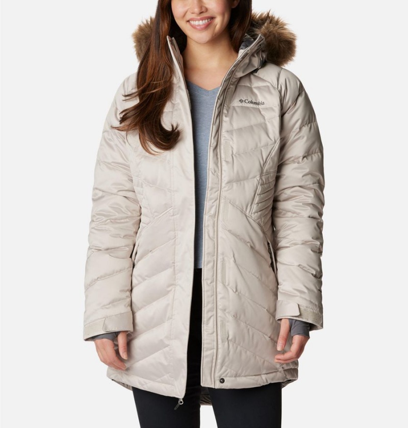 White Women's Columbia Lay D III Mid Puffer Jacket | ABCRZ-6721