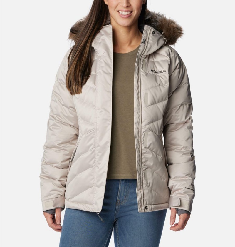 White Women's Columbia Lay D III Puffer Jacket | NCRZL-1085