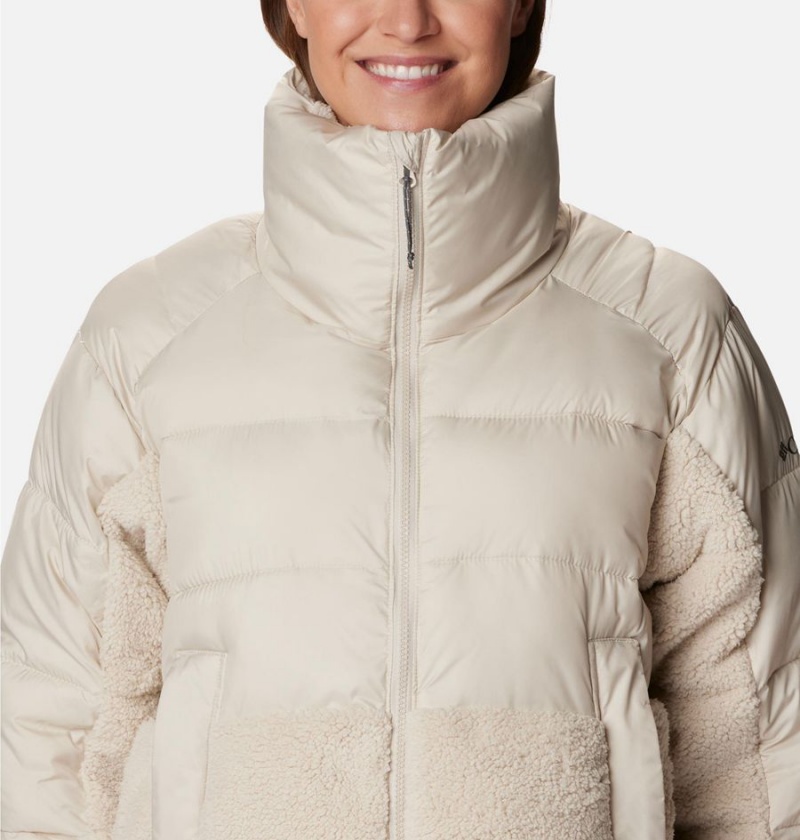 White Women's Columbia Leadbetter Point Long Puffer Jacket | GULRH-1073