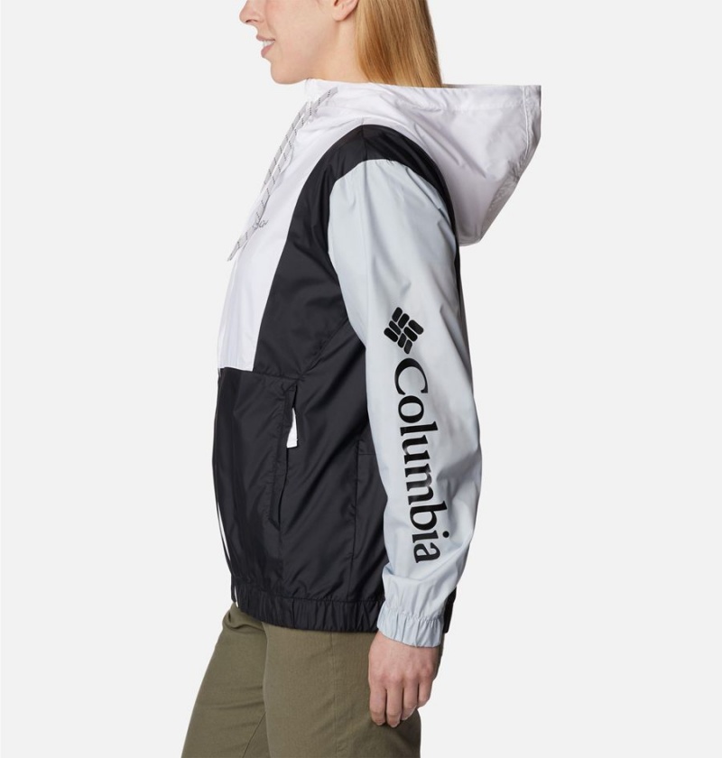 White Women's Columbia Lily Basin Jacket Windbreaker | VOIPE-8463