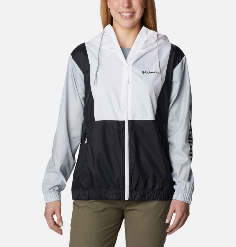 White Women\'s Columbia Lily Basin Jacket Windbreaker | VOIPE-8463