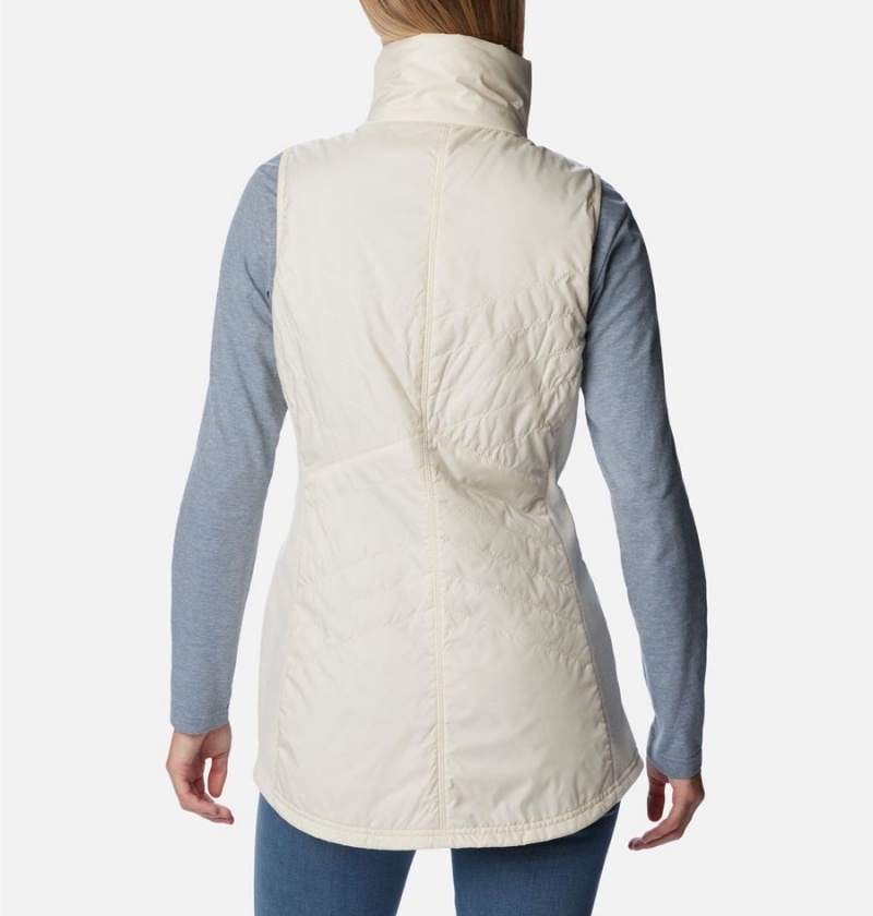 White Women's Columbia Mix It Around Long Vest | VKOSM-9754