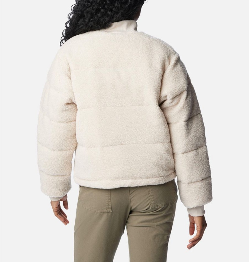 White Women's Columbia Novelty Puffer Jacket | VNWMP-9073