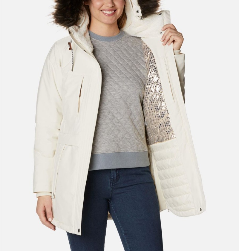 White Women's Columbia Payton Pass Insulated Coats | ROCVF-0285