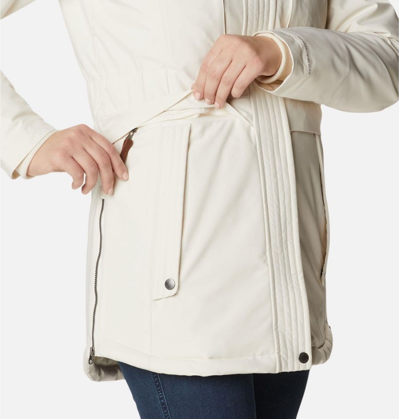 White Women's Columbia Payton Pass Insulated Coats | ROCVF-0285