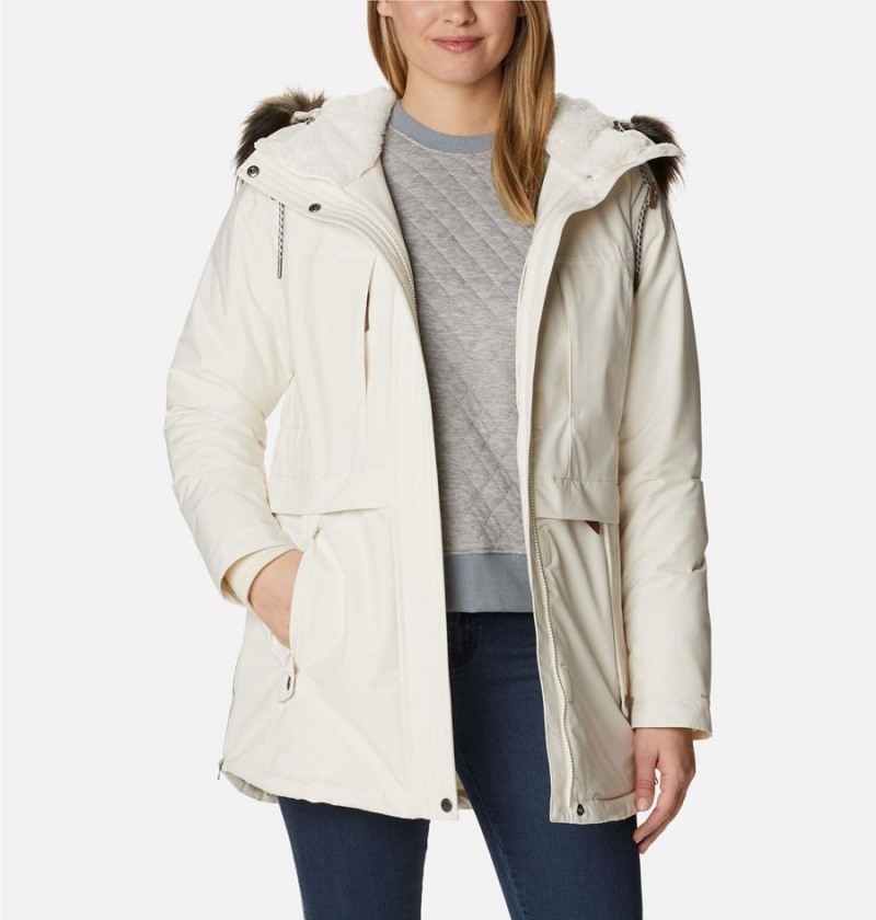 White Women's Columbia Payton Pass Insulated Coats | ROCVF-0285