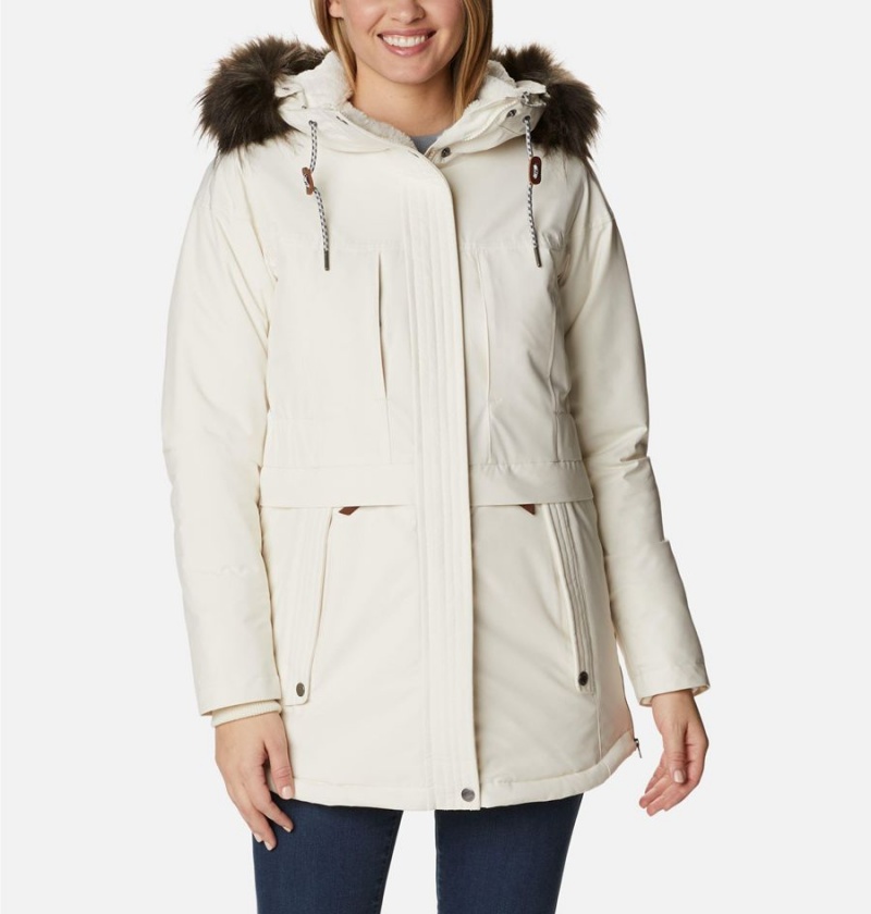 White Women\'s Columbia Payton Pass Insulated Coats | ROCVF-0285