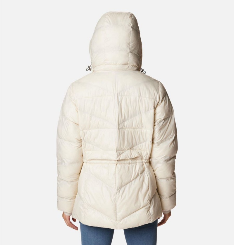 White Women's Columbia Peak to Park II Insulated Hooded Puffer Jacket | RGFJH-3689