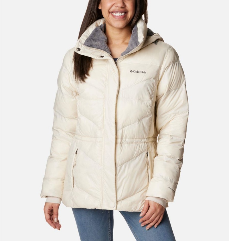 White Women\'s Columbia Peak to Park II Insulated Hooded Puffer Jacket | RGFJH-3689