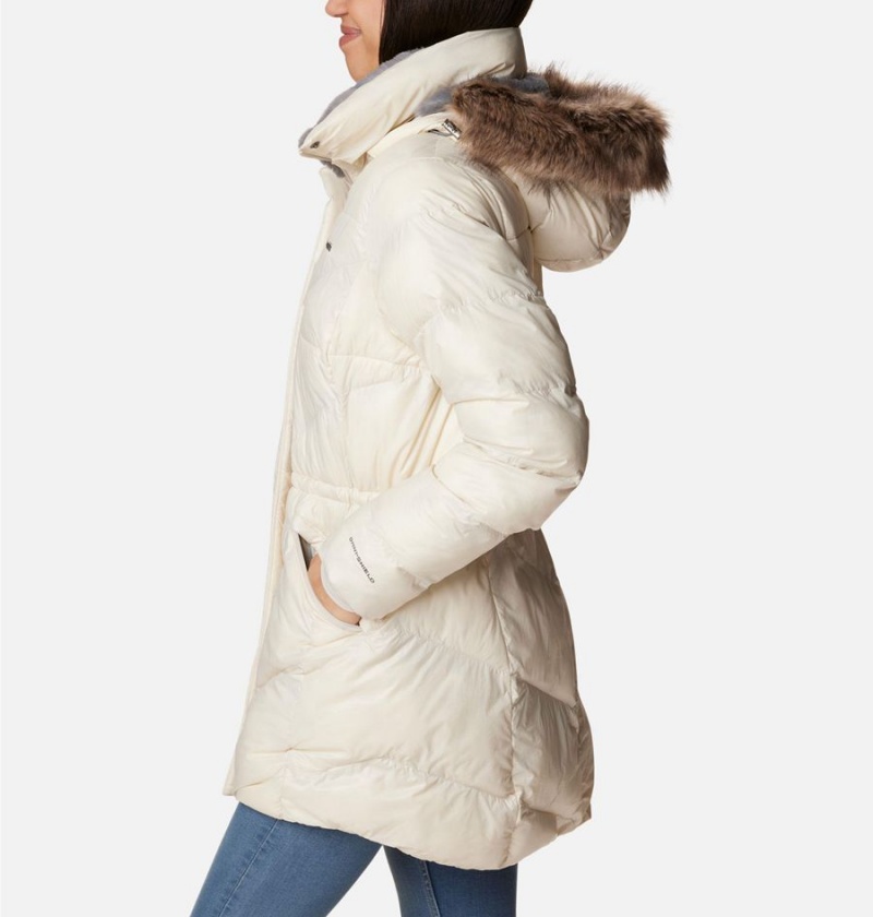 White Women's Columbia Peak to Park Mid Insulated Puffer Jacket | DUAPW-7320