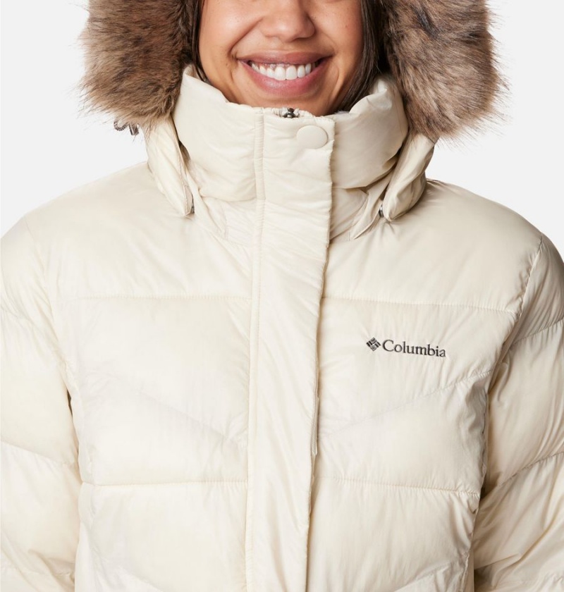 White Women's Columbia Peak to Park Mid Insulated Puffer Jacket | DUAPW-7320