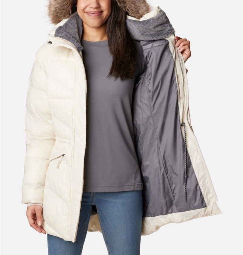 White Women's Columbia Peak to Park Mid Insulated Puffer Jacket | DUAPW-7320