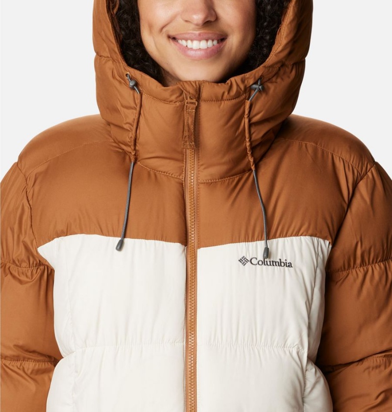 White Women's Columbia Pike Lake II Insulated Puffer Jacket | DINZF-8423