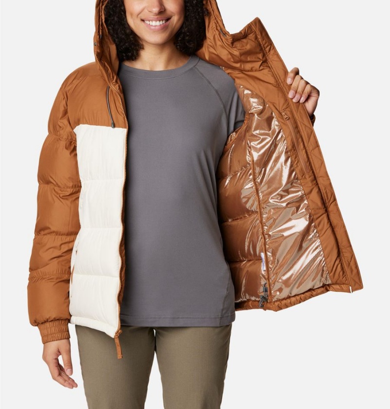 White Women's Columbia Pike Lake II Insulated Puffer Jacket | DINZF-8423