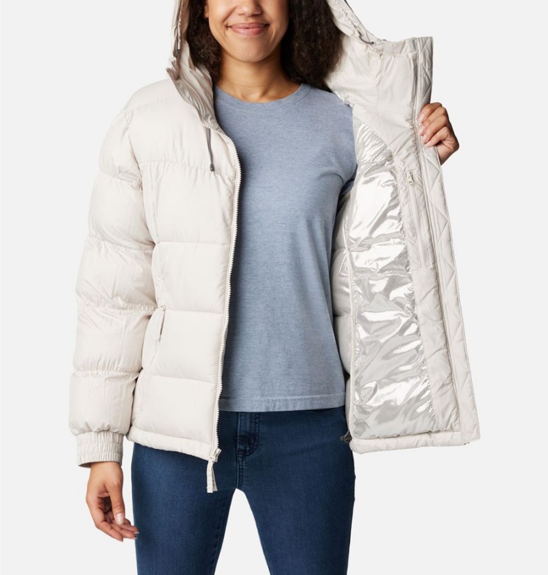 White Women's Columbia Pike Lake II Insulated Puffer Jacket | KGOWI-7931