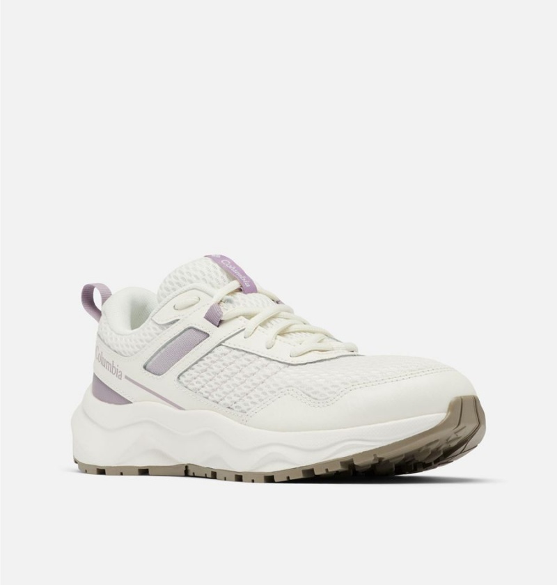 White Women's Columbia Plateau Sneakers | RPXAG-6457