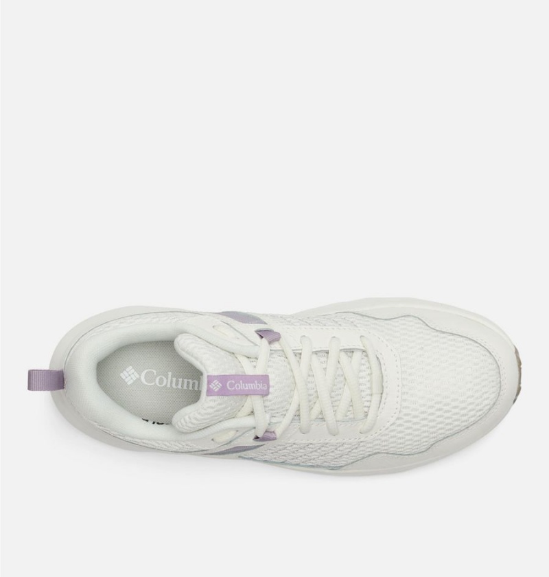 White Women's Columbia Plateau Sneakers | RPXAG-6457