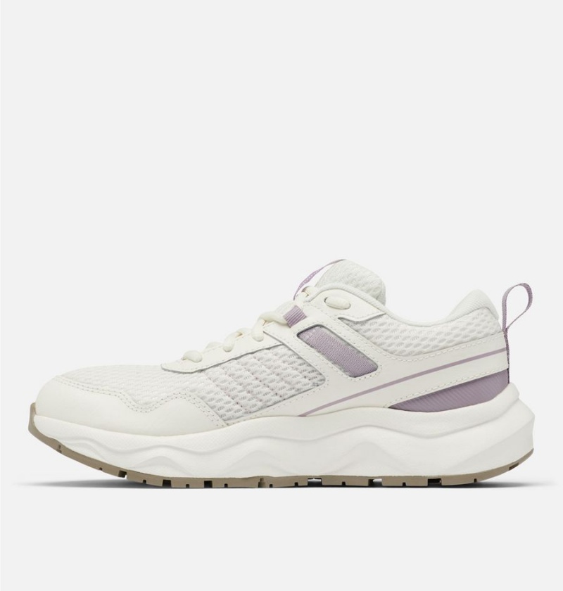 White Women's Columbia Plateau Sneakers | RPXAG-6457