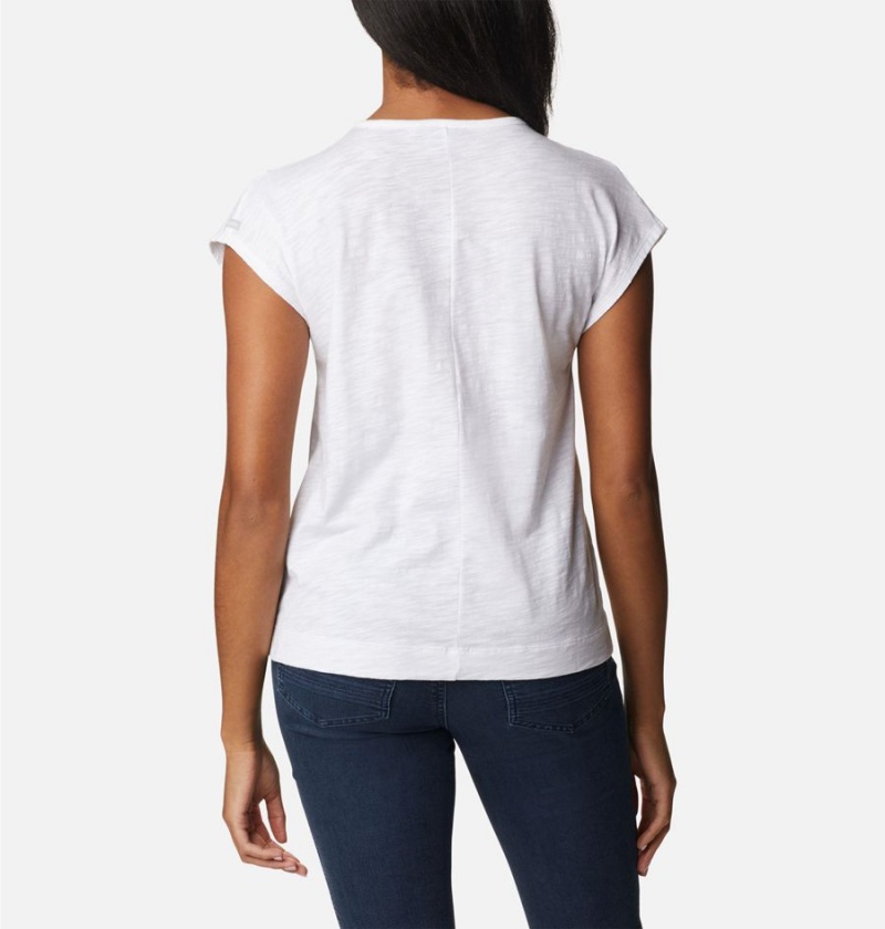 White Women's Columbia Point Loma T-Shirt | DQECW-6015