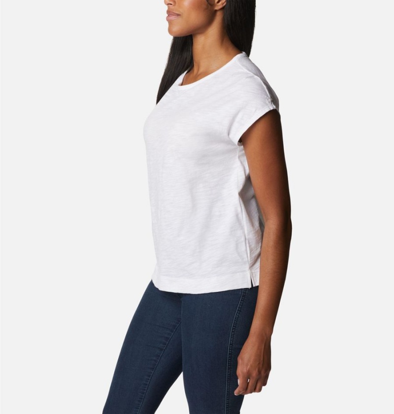 White Women's Columbia Point Loma T-Shirt | DQECW-6015