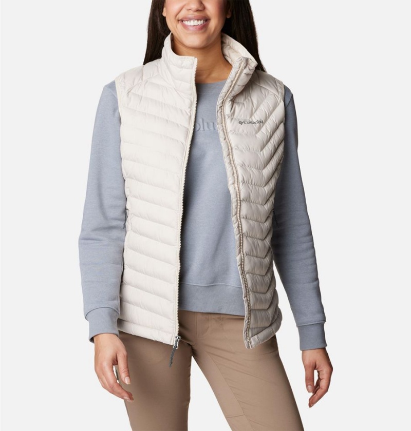 White Women's Columbia Powder Lite Vest | QIDPS-1972