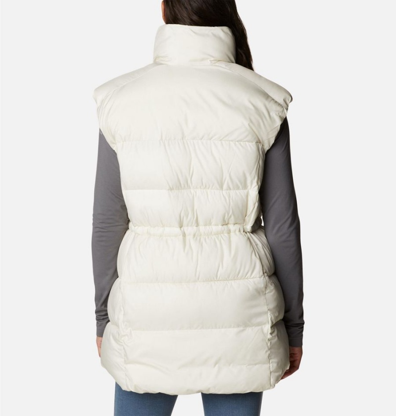 White Women's Columbia Puffect Mid Vest | CVEPH-0764