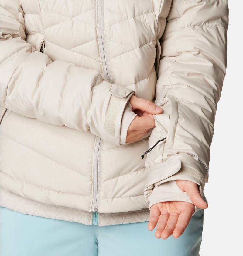 White Women's Columbia Roaring Fork Puffer Jacket | XEALS-8507