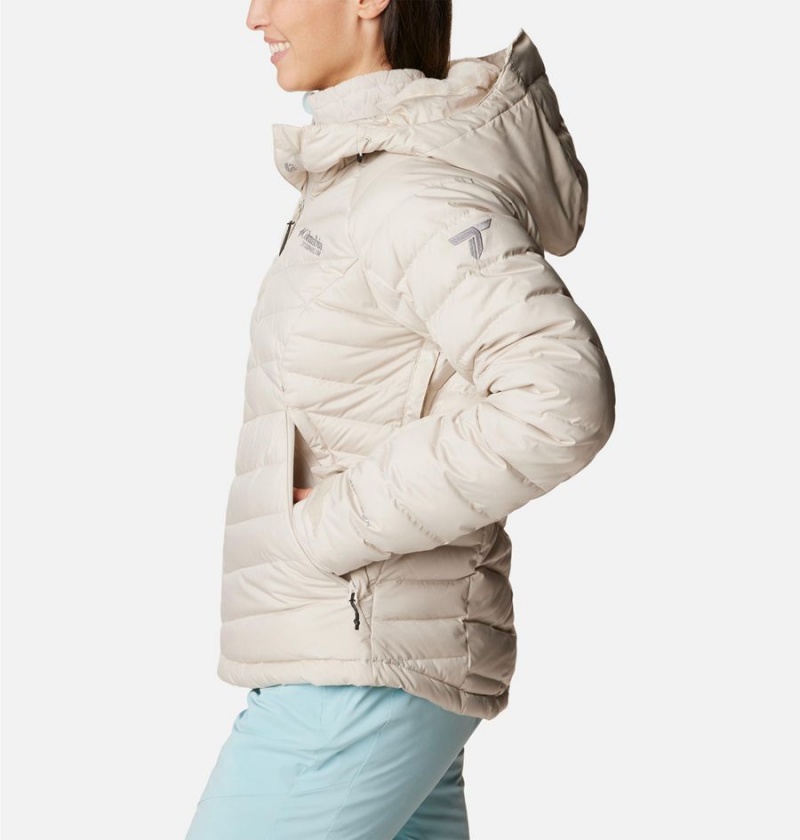 White Women's Columbia Roaring Fork Puffer Jacket | XEALS-8507